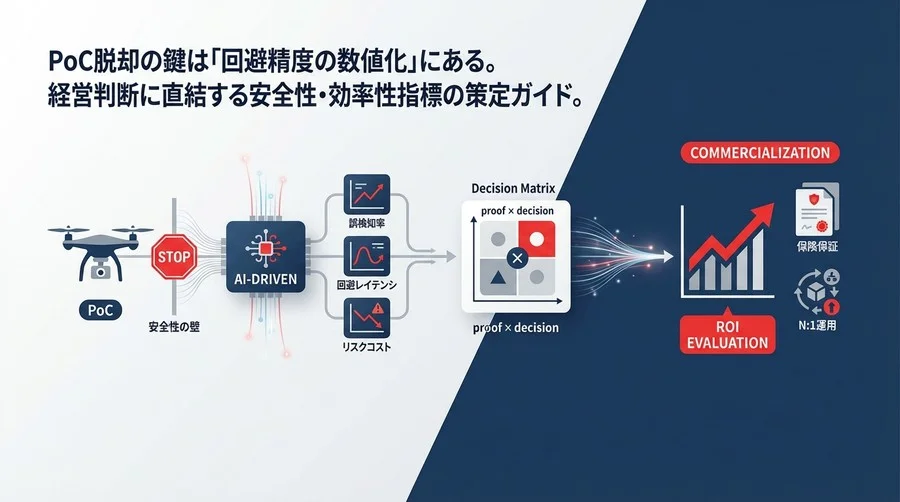 ドローン配送の商用化を阻む「安全性の壁」を突破する：経営判断のための回避技術KPIとROI評価モデル