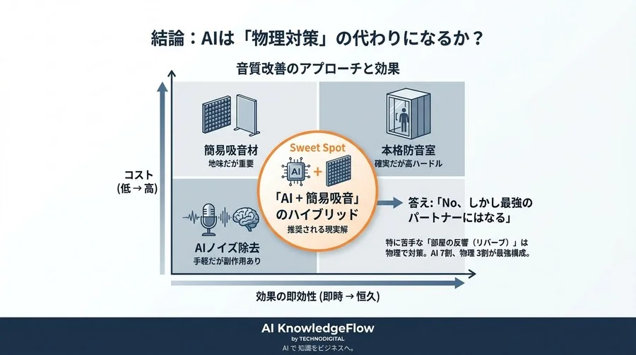 防音室に50万払う前に読む、AIノイズ除去と物理対策のハイブリッド投資術 - Conclusion Image