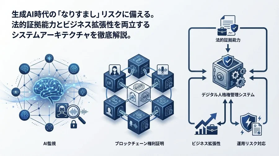 デジタル人格権を守るシステム設計：AIとブロックチェーンの統合実装ガイド