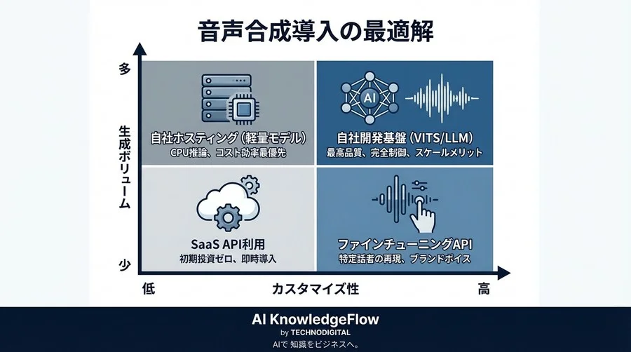 「高音質＝高コスト」は過去の遺物か？AI音声合成のアーキテクチャ刷新と投資対効果の再考 - Conclusion Image