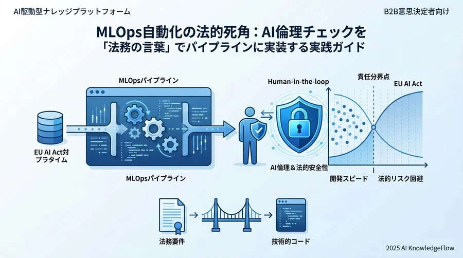 開発速度 vs 法的安全性：MLOpsにおける倫理チェックのジレンマ - Section Image
