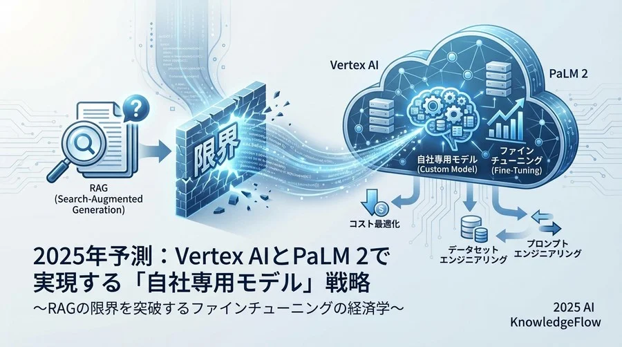 予測の根拠：Vertex AIとPaLM 2が変える「ファインチューニング」の経済合理性 - Section Image
