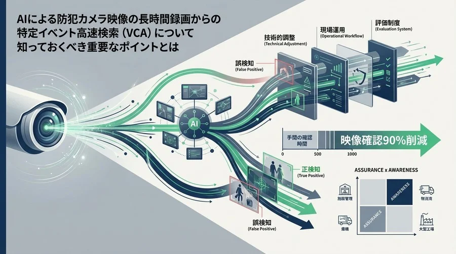 防犯カメラAI検索の「誤検知」を味方につける運用設計：映像確認90%削減への現実解