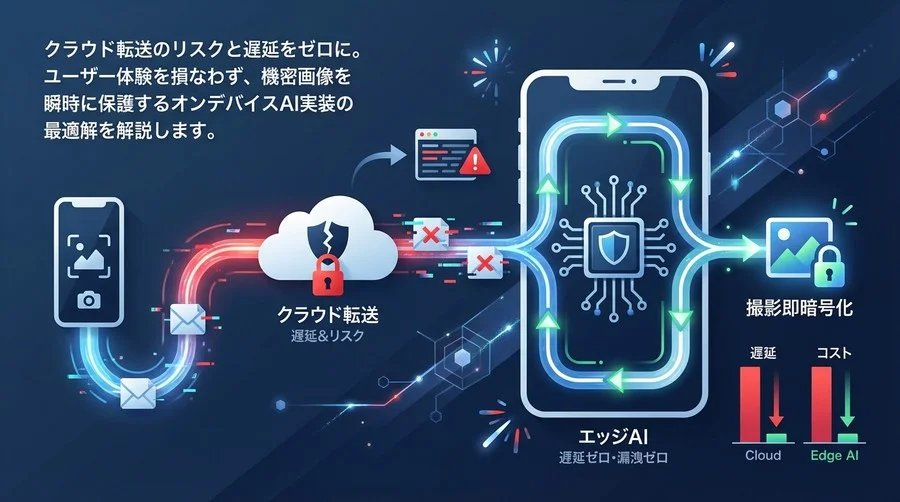クラウド転送はリスク？エッジAIで実現する「遅延ゼロ・漏洩ゼロ」の画像暗号化実装ガイド【実測データ公開】