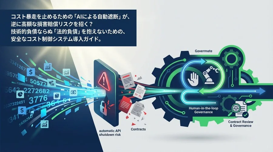 API自動遮断が招く法的リスクとは？コスト暴走とSLA違反のジレンマを解消するガバナンス構築