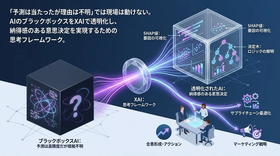「当たるAI」から「納得できるAI」へ：需要予測のブラックボックスを透明化し組織を動かすXAI思考法