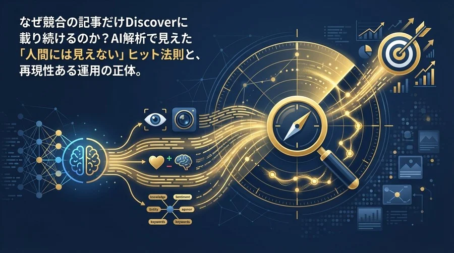 Google Discover掲載は予測可能か？AI解析が暴く「人間には見えない」ヒット法則と運用の正体