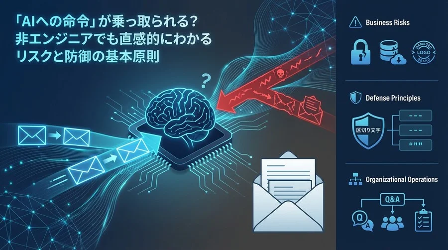 「AIへの命令」が乗っ取られる？非エンジニアが知るべきプロンプトインジェクションの防御原則