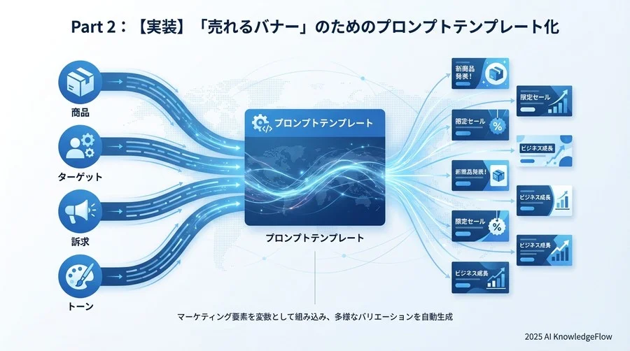 Part 2：【実装】「売れるバナー」のためのプロンプトテンプレート化 - Section Image