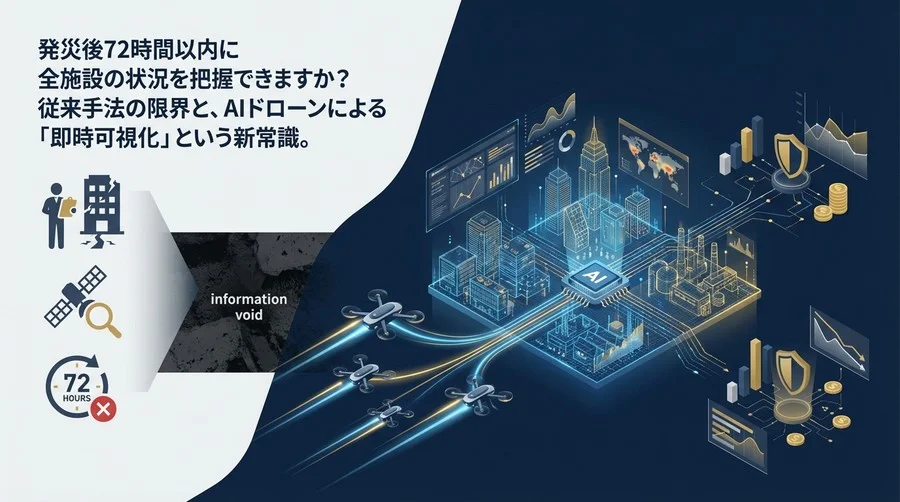 発災後72時間の「情報の空白」をどう埋めるか？AIドローンとデジタルツインが変える災害対応の新常識