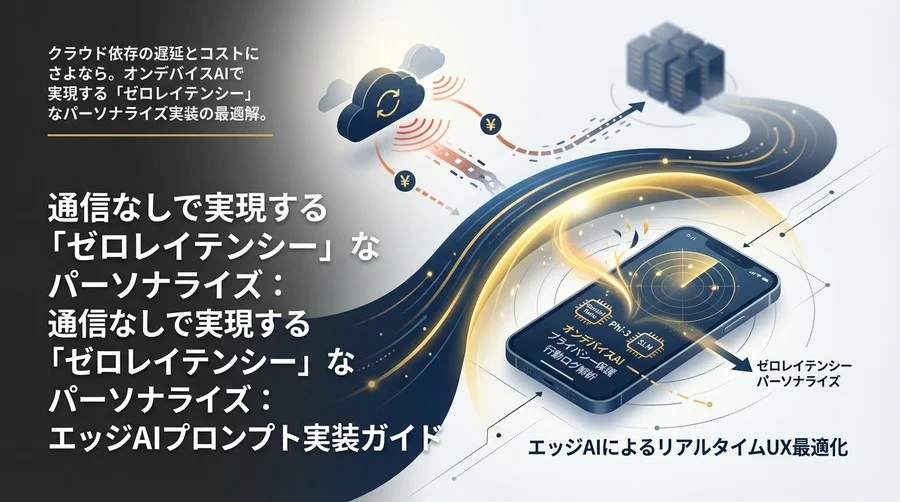 通信なしで実現する「ゼロレイテンシー」なパーソナライズ：エッジAIプロンプト実装ガイド