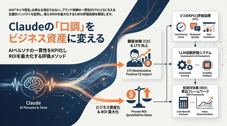 Claudeの「口調」をビジネス資産に変える：AIペルソナの一貫性をKPI化しROIを最大化する評価メソッド