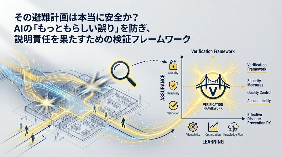 その避難計画は本当に安全か？AIの「もっともらしい誤り」を防ぐ検証フレームワーク