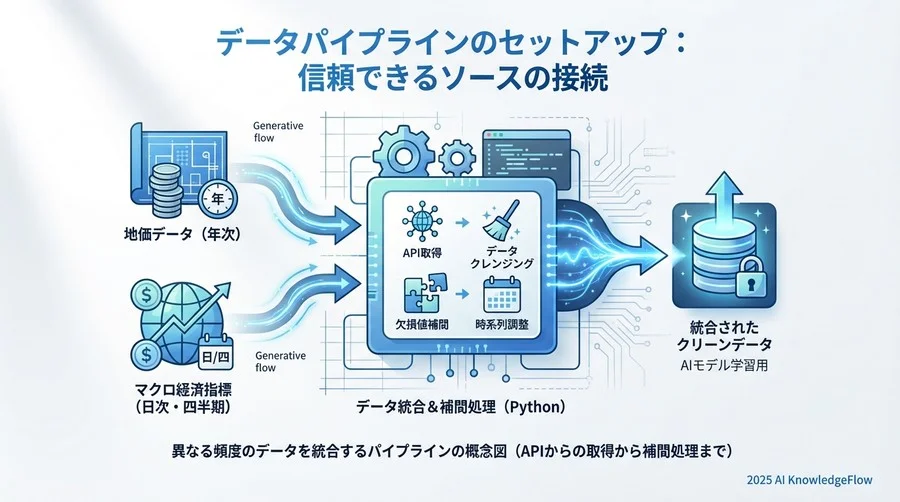 データパイプラインのセットアップ：信頼できるソースの接続 - Section Image