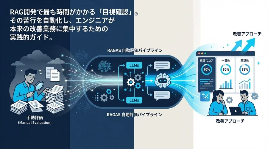 RAGの回答精度、まだ目視で確認してる？RAGASによる自動評価パイプライン実装ガイド