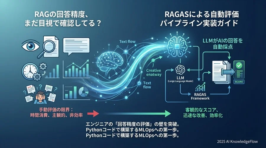 AIをAIで評価する：RAGASと「LLM-as-a-Judge」の仕組み - Section Image