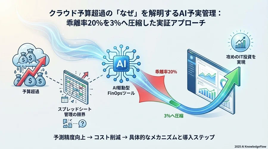 【実証データ】予実乖離率20%→3%への改善プロセス - Section Image