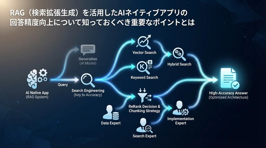 RAG精度向上の鍵は生成よりも検索にあり：ハイブリッド検索とReRank導入の判断基準