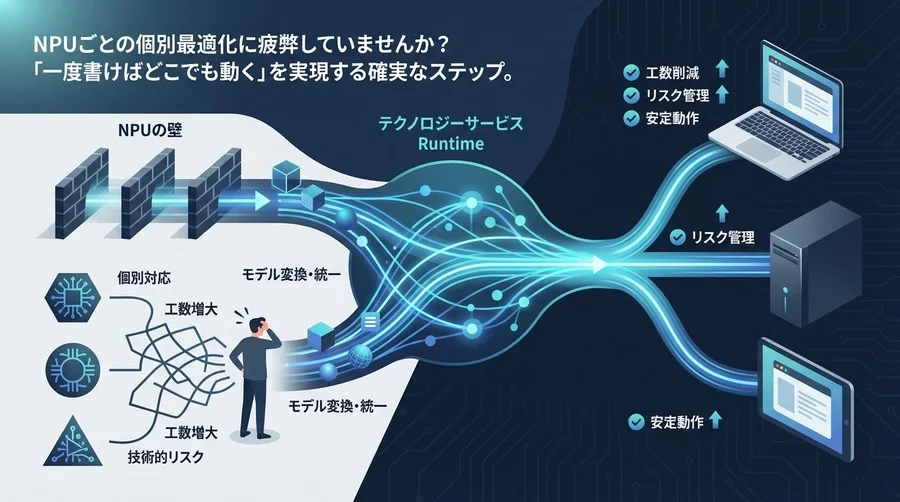 AI PCアプリ開発の「NPUの壁」を越える。ONNX Runtimeで実現する工数削減とリスク管理の全技術