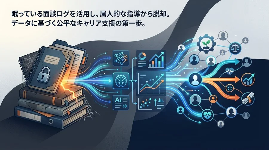 埋もれた1on1ログが宝の山に？AIが導くデータドリブンなキャリア開発の新常識