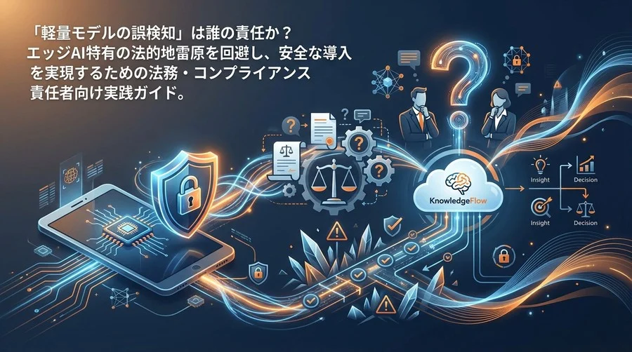 「軽量モデルの誤検知」は誰の責任か？エッジAI導入の法的地雷原を回避する実務ガイド
