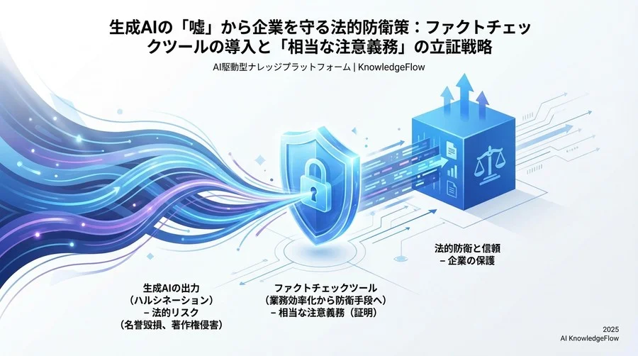 ハルシネーションが引き起こす3つの法的リスクと企業の責任範囲 - Section Image