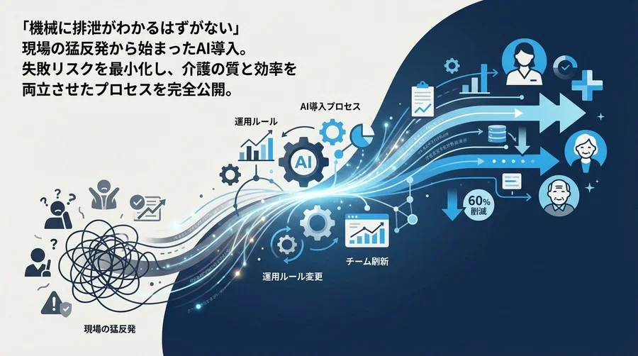 「機械に排泄がわかるはずがない」現場の猛反発から始まったAI導入300日の全記録