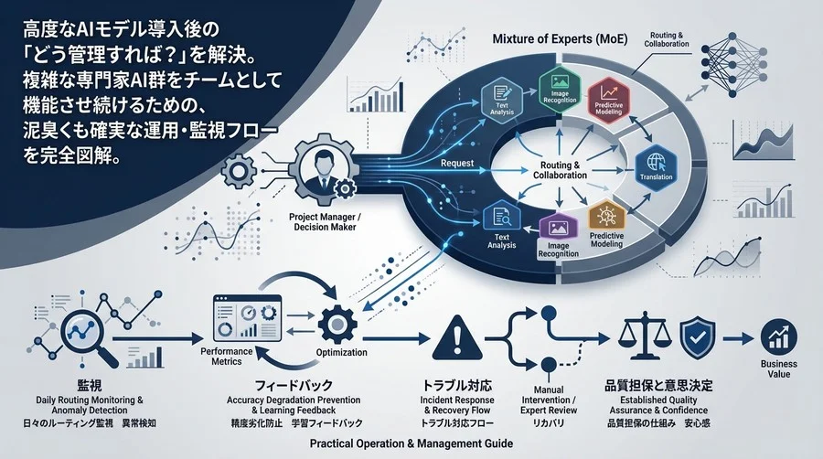 AIエージェント導入後の「放置」は命取り？混合エキスパート（MoE）をチームとして機能させ続けるための実践的運用管理ガイド