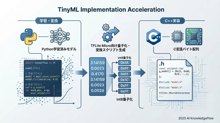 【学習・変換】TFLite Micro向け量子化・変換スクリプト生成 - Section Image