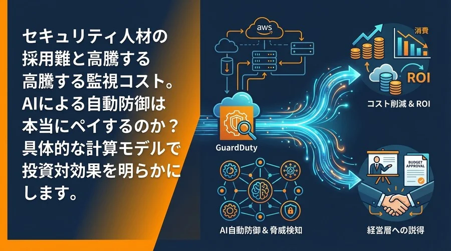 Amazon GuardDutyのROI徹底解剖：AI自動防御で監視コストを最適化し経営を説得する経済モデル