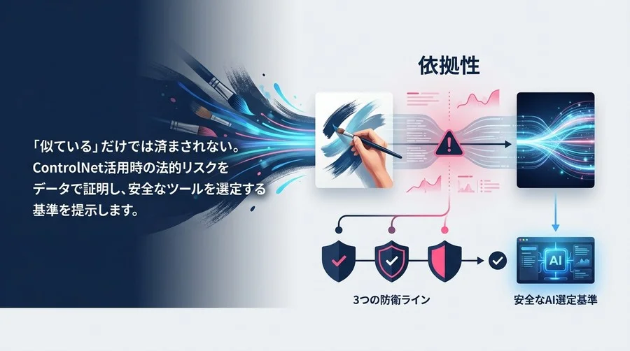 ControlNet商用利用の「依拠性」リスクをデータで解明：安全なAI選定基準と防衛策