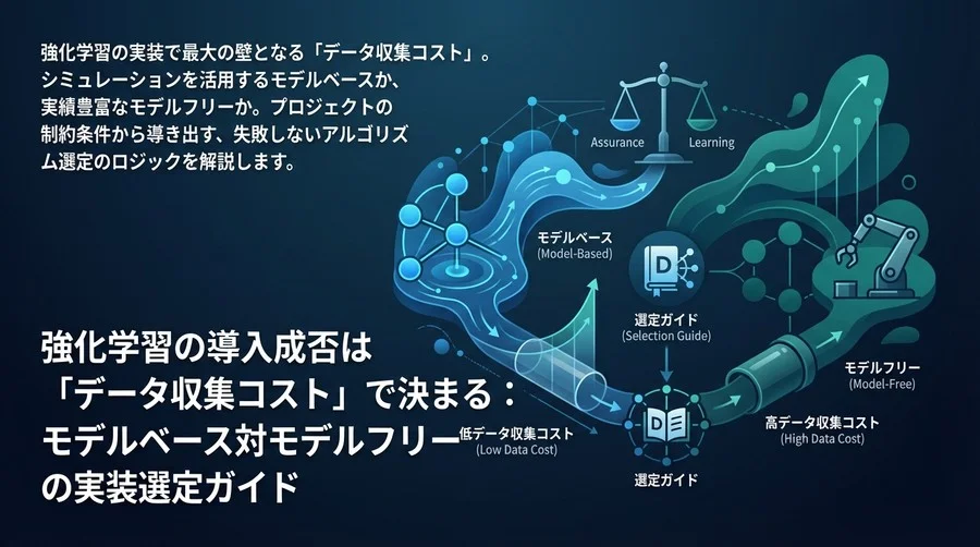強化学習の導入成否は「データ収集コスト」で決まる：モデルベース対モデルフリーの実装選定ガイド