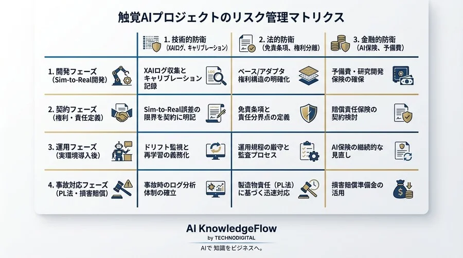 触覚AIの「指先」が招く製造物責任：Sim-to-Real誤差補正の法的死角と契約防衛術 - Conclusion Image