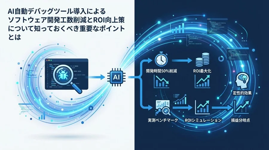 AI自動デバッグ導入の経済学：開発コスト50%削減とROI最大化への実践ロードマップ