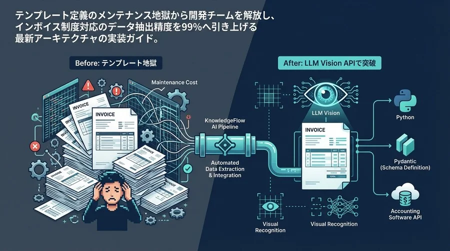 【Python実装】請求書OCRの「テンプレート地獄」をLLM Vision APIで突破する：会計ソフト自動連携パイプライン構築ガイド