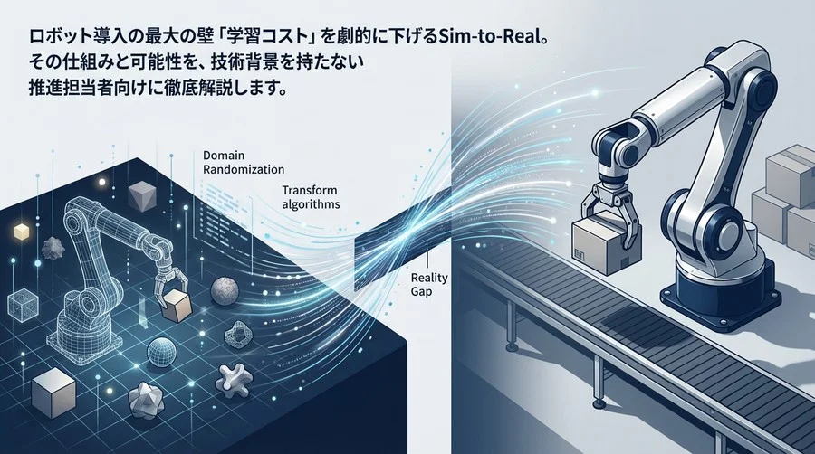 Sim-to-Real技術でロボット学習コストを劇的削減：物体把握の壁を越える実践的アプローチ