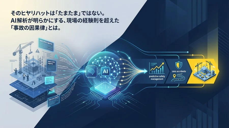 建設現場のヒヤリハットは「予言」する。AIが解き明かす事故の因果律と安全管理の新常識