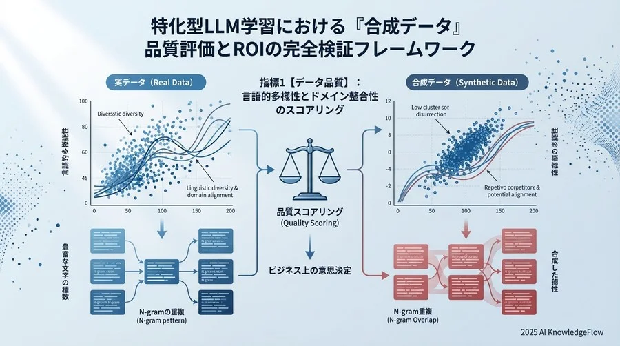 指標1【データ品質】：言語的多様性とドメイン整合性のスコアリング - Section Image