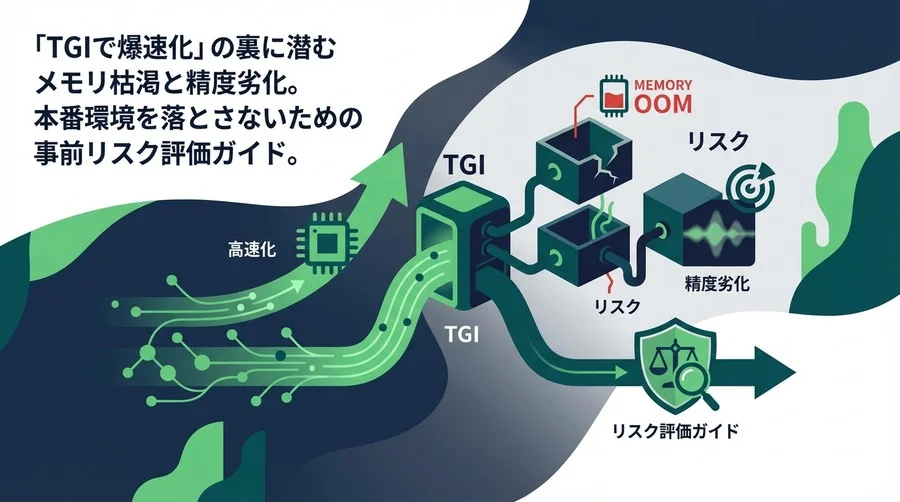 TGI導入の落とし穴：推論高速化の裏に潜むメモリ枯渇と精度劣化リスク