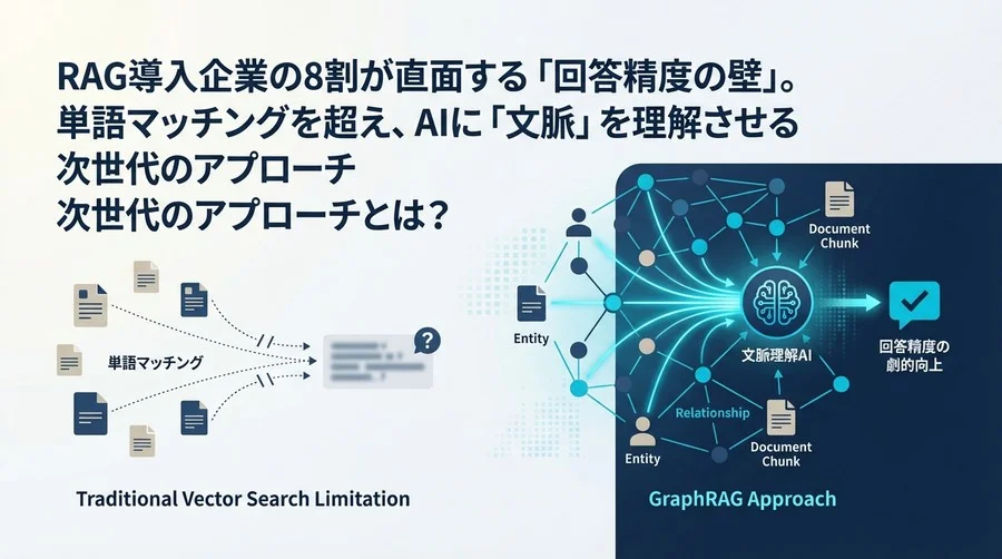 Microsoft GraphRAGが破る「回答精度の壁」：ベクトル検索が見落とす文脈をAIはどう理解するか