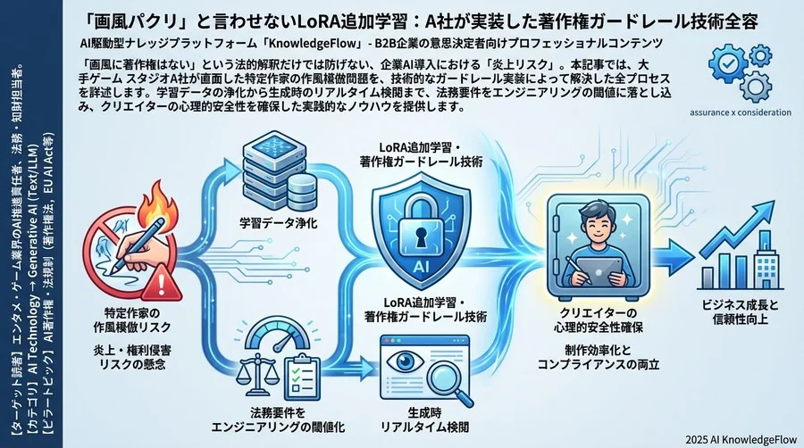 解決策の選定：学習前・学習中・生成後を守る「3層ガードレール」 - Section Image