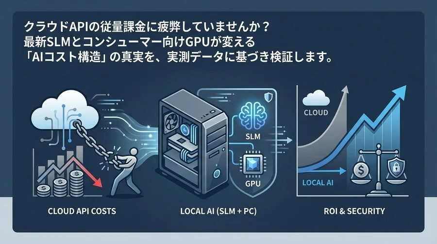 クラウドAPI貧乏からの脱却：RTX AI PCとSLMが実現する「所有するAI」の投資対効果