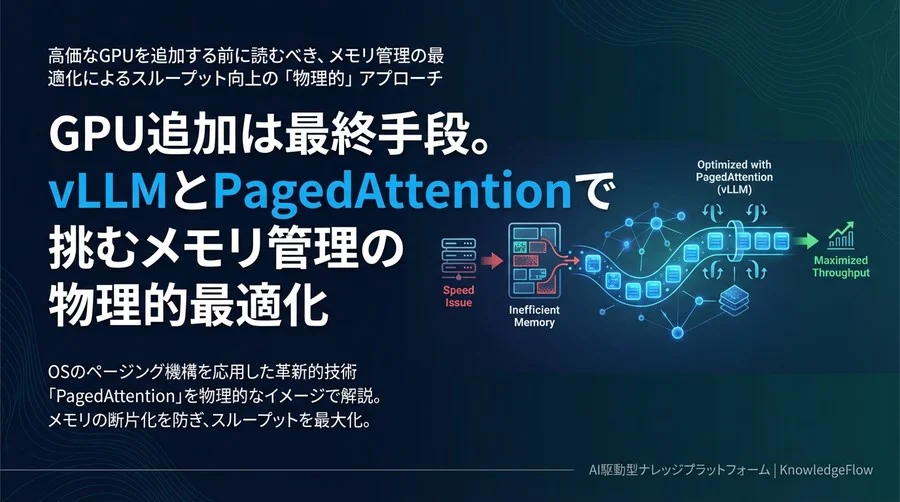 GPU追加は最終手段。vLLMとPagedAttentionで挑むメモリ管理の物理的最適化