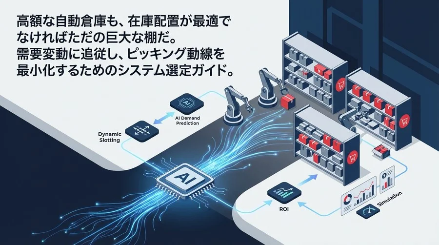 自動倉庫のROIは「配置」で決まる：AIスロッティング最適化の費用対効果と現場運用の現実