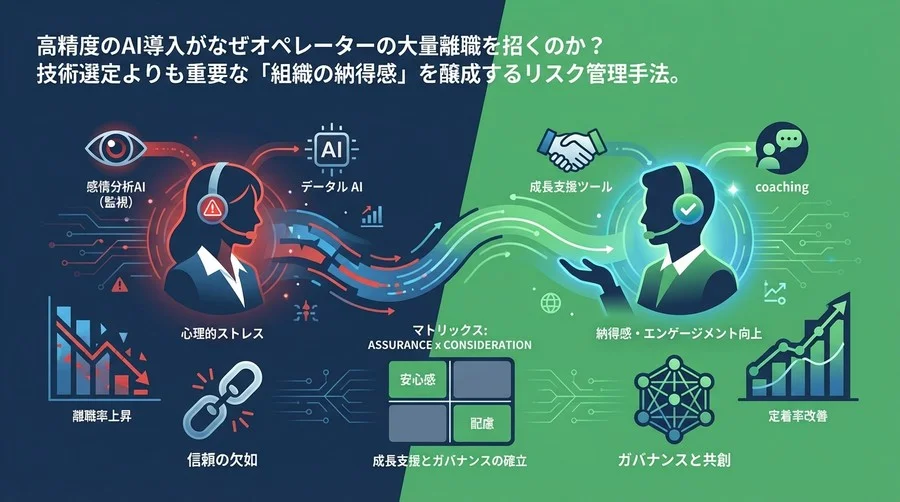 感情分析AIが「監視」に変わる時。テレアポ現場の離職を防ぐための技術的限界値と運用ガバナンス