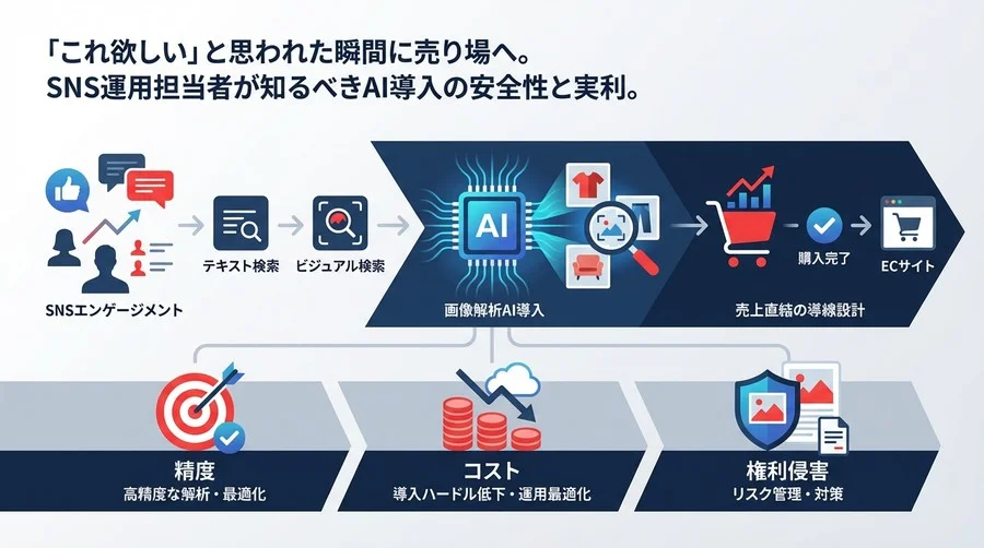 「これ欲しい」を逃さないSNS画像解析AI導入：売上直結の導線設計と3つのリスク対策