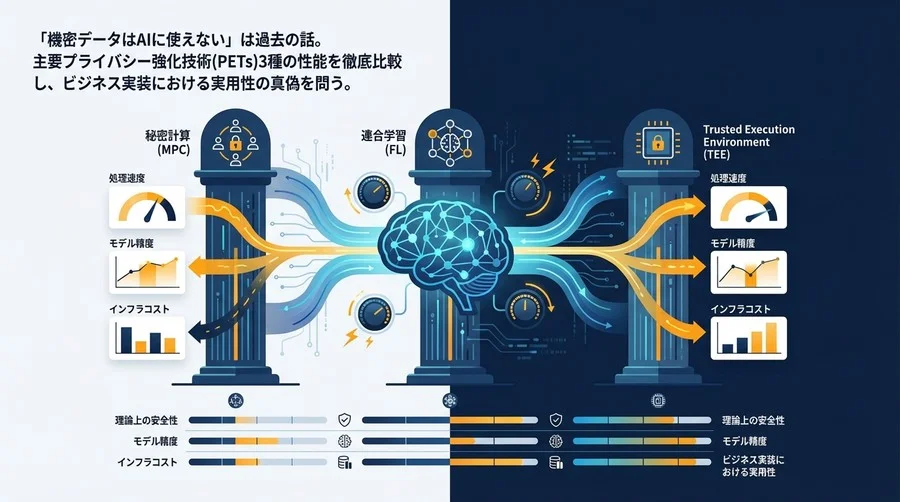 機密データAI学習の最適解：秘密計算 vs 連合学習 vs TEE 実装比較ベンチマーク