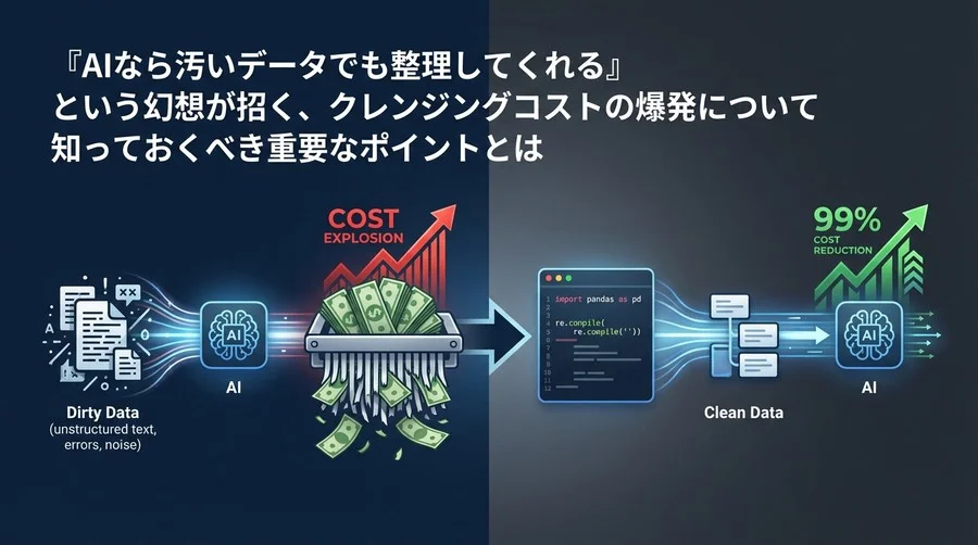 AIへのデータ丸投げは「札束のシュレッダー」だ：Python前処理でコストを99%削減する現実的解法