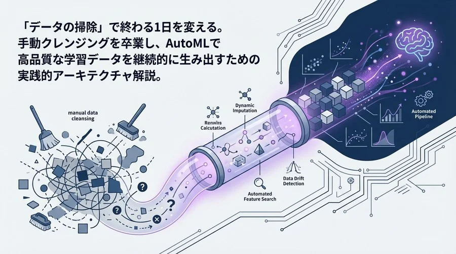 泥臭いデータ掃除からの解放：AutoMLで構築する「前処理自動化パイプライン」の実践的設計論
