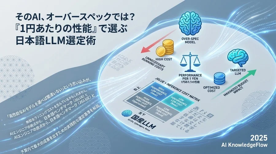 Tip 1：日本語特化の「JGLUE」スコアを正しく読む - Section Image